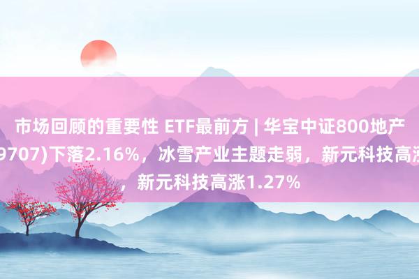 市场回顾的重要性 ETF最前方 | 华宝中证800地产ETF(159707)下落2.16%，冰雪产业主题走弱，新元科技高涨1.27%