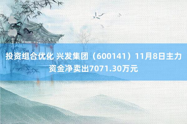 投资组合优化 兴发集团（600141）11月8日主力资金净卖出7071.30万元