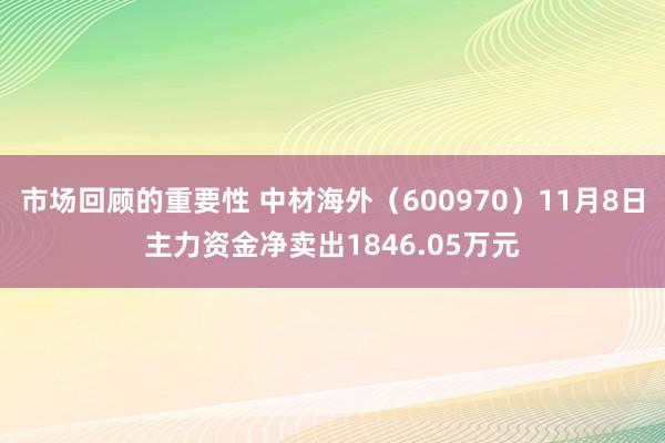 市场回顾的重要性 中材海外（600970）11月8日主力资金净卖出1846.05万元