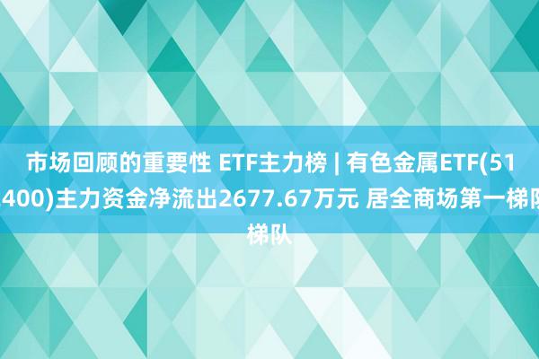 市场回顾的重要性 ETF主力榜 | 有色金属ETF(512400)主力资金净流出2677.67万元 居全商场第一梯队