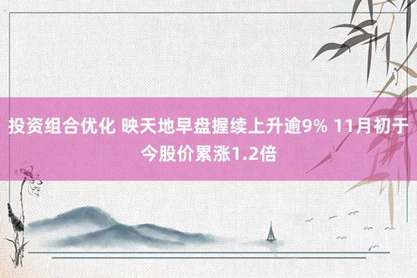 投资组合优化 映天地早盘握续上升逾9% 11月初于今股价累涨1.2倍