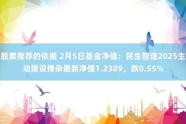 股票推荐的依据 2月5日基金净值：民生智造2025生动建设搀杂最新净值1.2389，跌0.55%