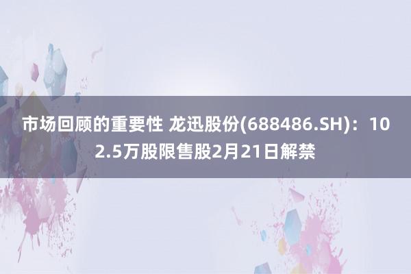 市场回顾的重要性 龙迅股份(688486.SH)：102.5万股限售股2月21日解禁