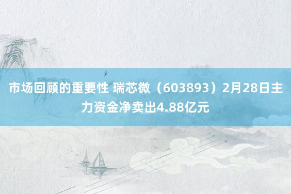 市场回顾的重要性 瑞芯微（603893）2月28日主力资金净卖出4.88亿元