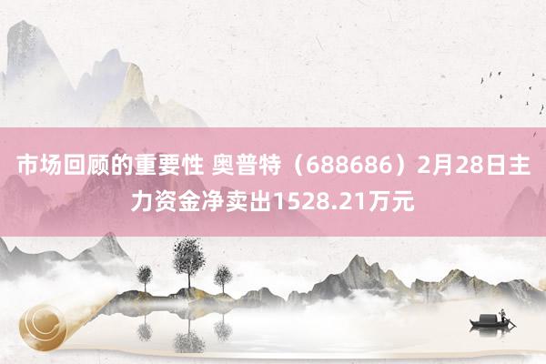 市场回顾的重要性 奥普特（688686）2月28日主力资金净卖出1528.21万元