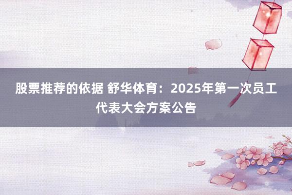 股票推荐的依据 舒华体育：2025年第一次员工代表大会方案公告